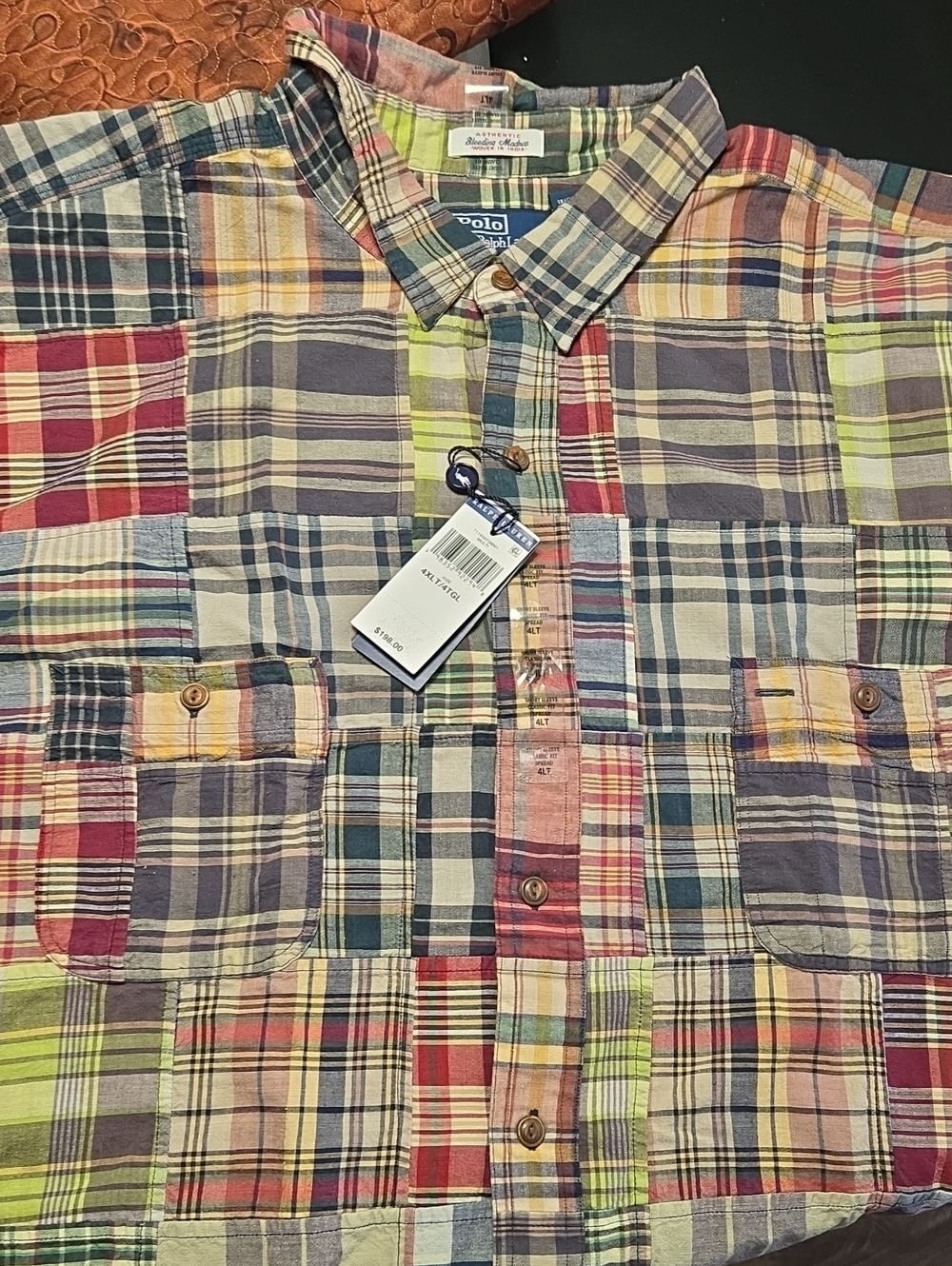 Polo by Ralph Lauren Multicolor Patchwork Plaid Button-Down